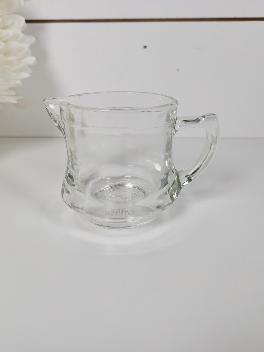 Vintage Kellogg's Correct Cereal Creamer , Clear Glass | Individual Creamer